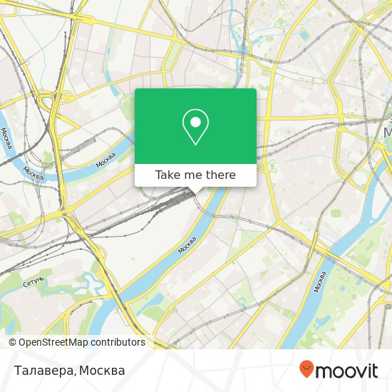 Карта Талавера, площадь Европы Москва 121059