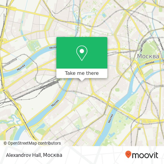 Карта Alexandrov Hall, Земледельческий переулок Москва 119121