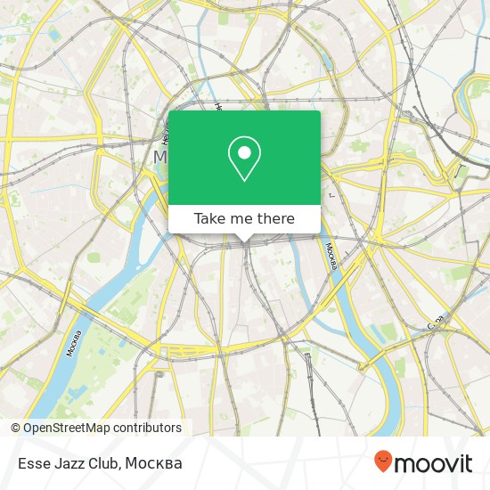 Карта Esse Jazz Club, Пятницкая улица Москва 115035
