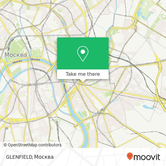 Карта GLENFIELD, Таганская улица, 1 Москва 109147