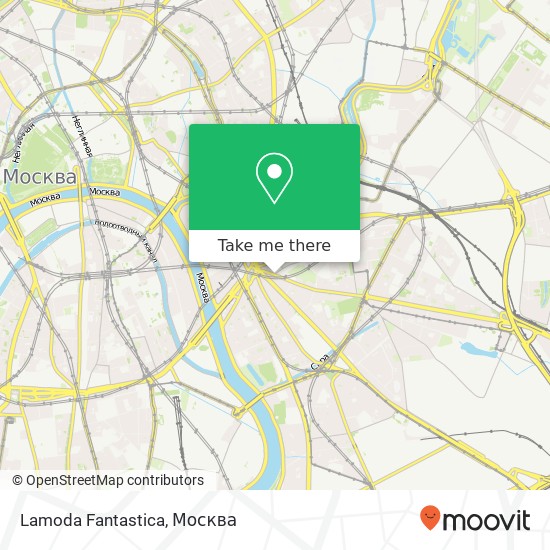 Карта Lamoda Fantastica, Таганская улица Москва 109147