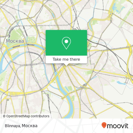 Карта Blinnaya, Таганская площадь Москва 109044