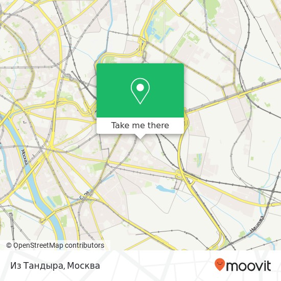 Карта Из Тандыра, Рабочая улица Москва 109544