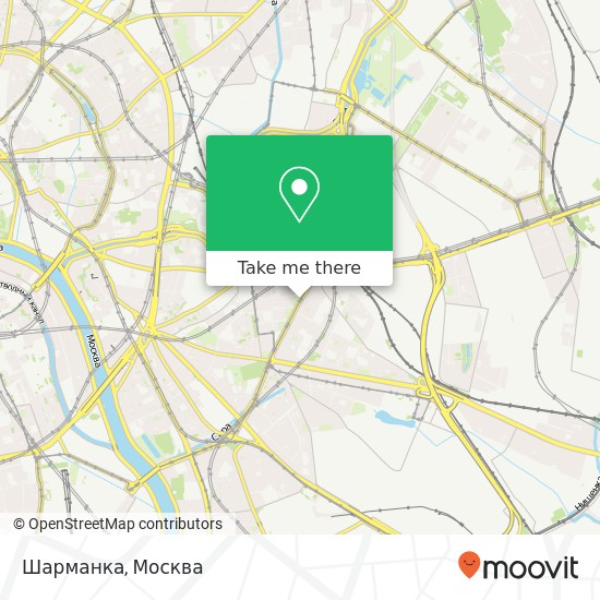 Карта Шарманка, улица Рогожский Вал Москва 109544