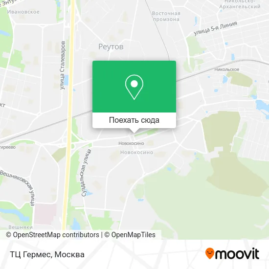 Карта ТЦ Гермес