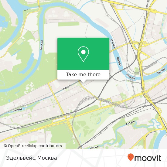 Карта Эдельвейс, улица Барклая, 10 Москва 121087