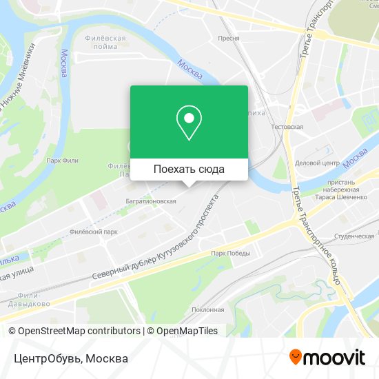 Карта ЦентрОбувь
