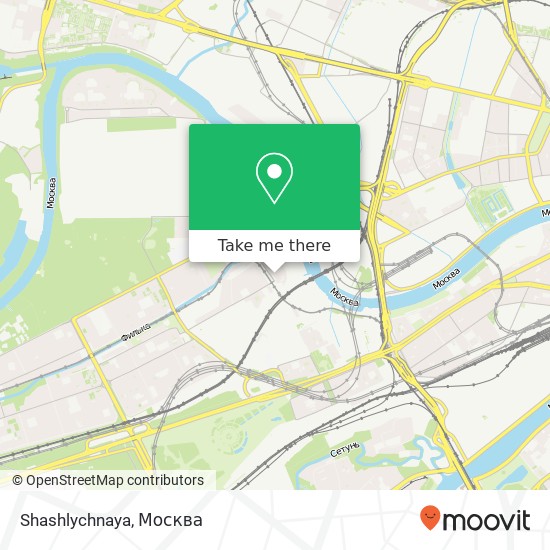 Карта Shashlychnaya, Новозаводская улица Москва 121087