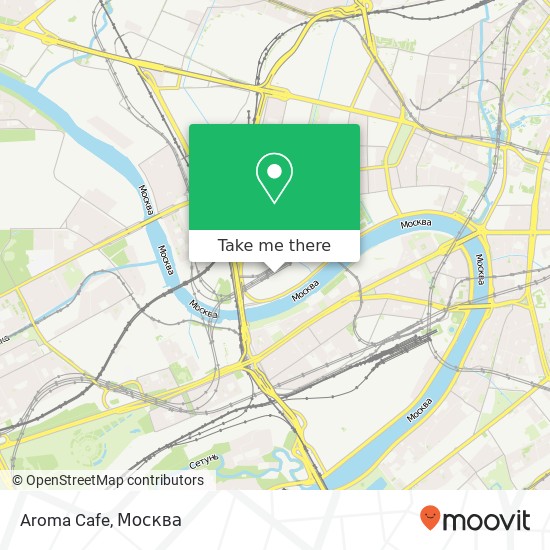 Карта Aroma Cafe, Москва 123317