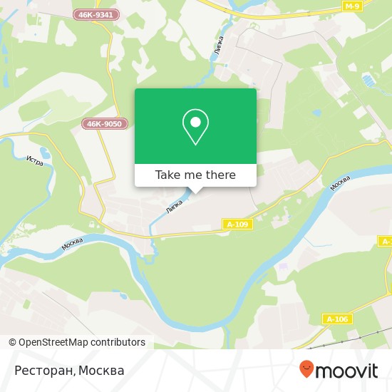 Карта Ресторан, Красногорский район 143422