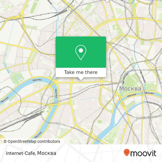 Карта Internet-Cafe, улица Новый Арбат Москва 119019