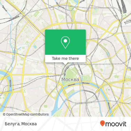 Карта Белуга, Моховая улица Москва 125009