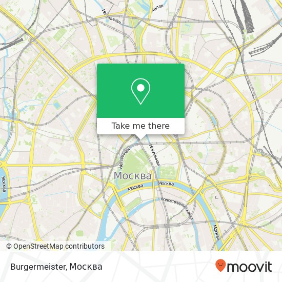 Карта Burgermeister, Москва 109012