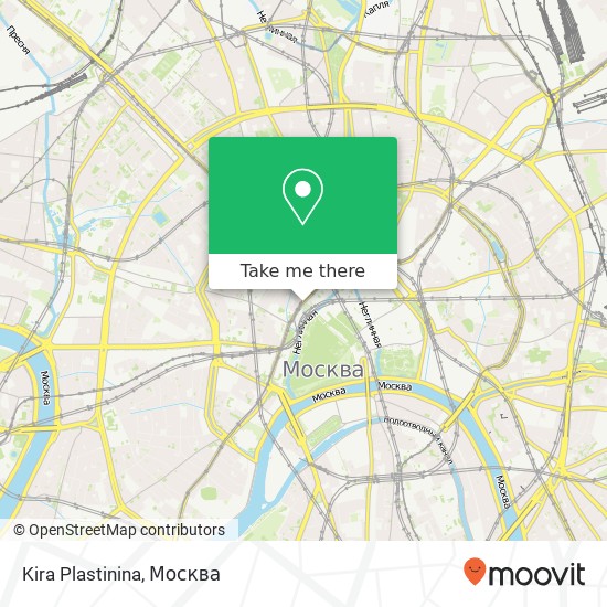 Карта Kira Plastinina, Манежная площадь, 1 Москва 125009