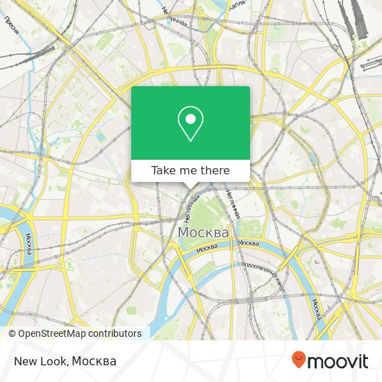 Карта New Look, Манежная площадь, 1 Москва 125009