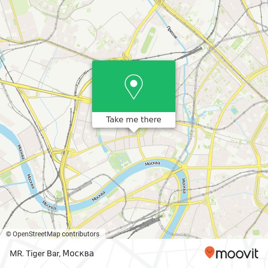 Карта MR. Tiger Bar, Шмитовский проезд Москва 123100