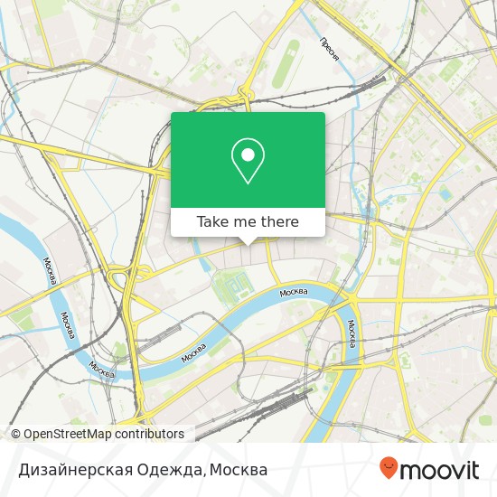 Карта Дизайнерская Одежда, Шмитовский проезд Москва 123100