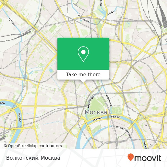 Карта Волконский, Москва 125009