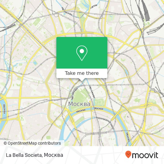 Карта La Bella Societa, Воскресенская площадь Москва 109012