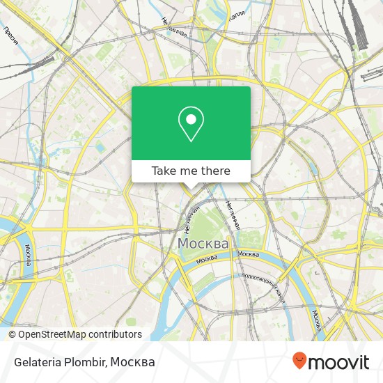 Карта Gelateria Plombir, Москва 103265