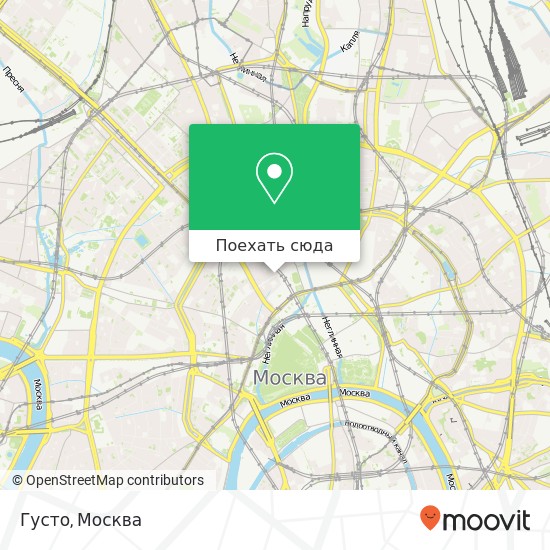Карта Густо, Камергерский переулок Москва 125009