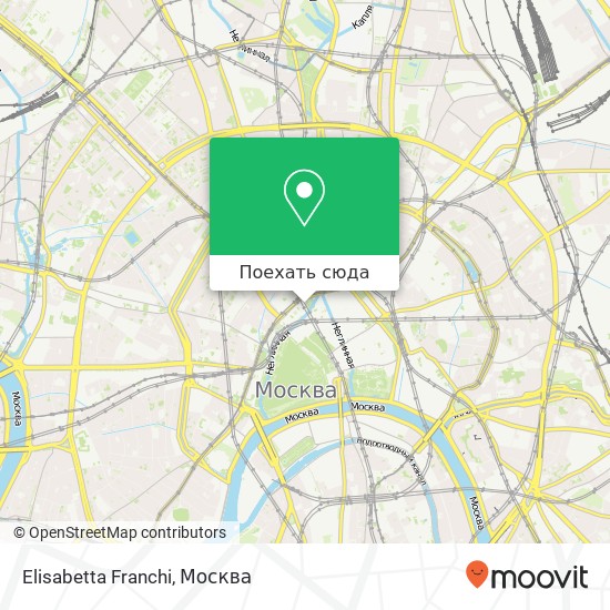 Карта Elisabetta Franchi, Воскресенская площадь Москва 109012