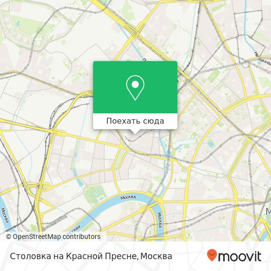 Карта Столовка на Красной Пресне, Расторгуевский переулок, 14 Москва 123557