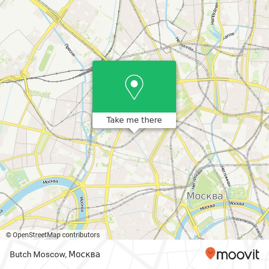 Карта Butch Moscow, Большой Патриарший переулок, 8 Москва 123001