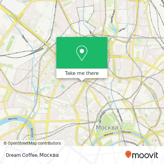 Карта Dream Coffee, Москва 123104
