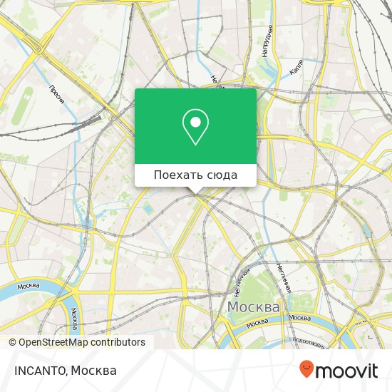 Карта INCANTO, Тверская улица, 19 Москва 125009