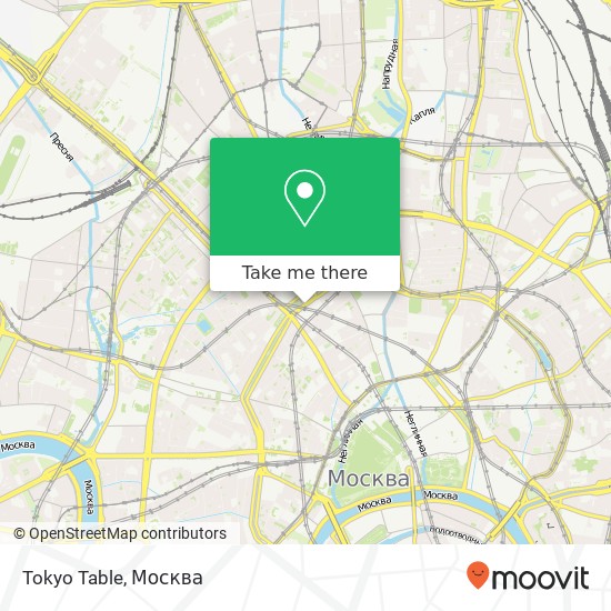 Карта Tokyo Table, Страстной бульвар, 4 Москва 125009