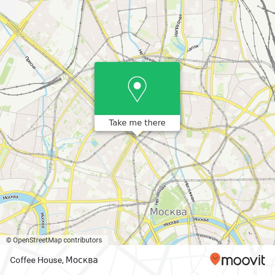 Карта Coffee House, Страстной бульвар Москва 125009