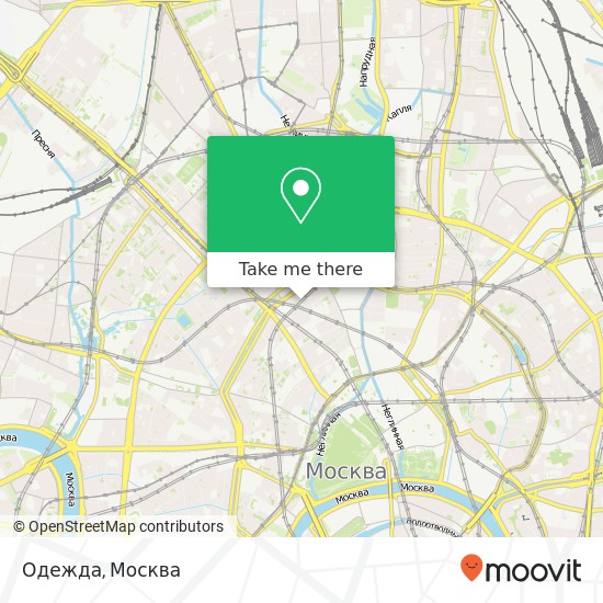 Карта Одежда, улица Большая Дмитровка Москва 125009