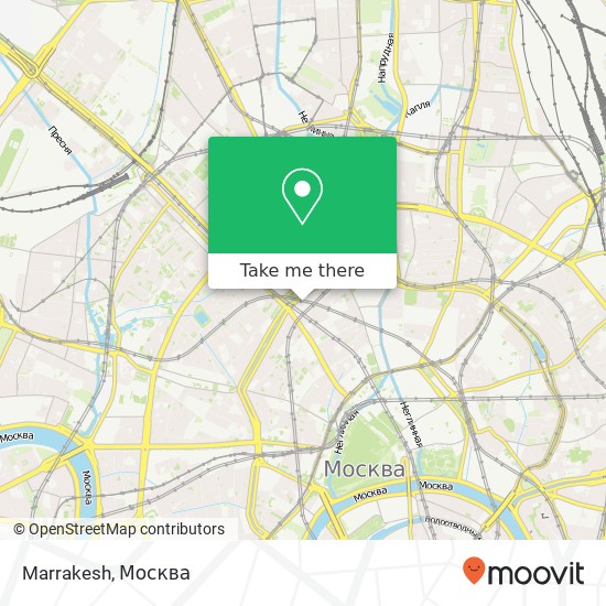 Карта Marrakesh, Страстной бульвар Москва 125009