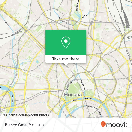 Карта Bianco Cafe, Столешников переулок Москва 125009