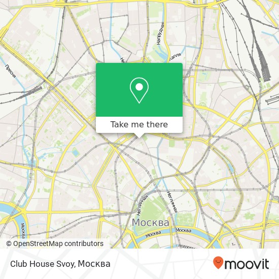 Карта Club House Svoy, Петровский переулок Москва 107031