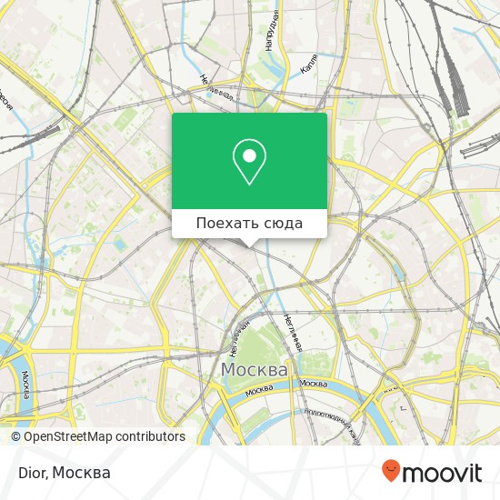 Карта Dior, Столешников переулок, 16 Москва 107031