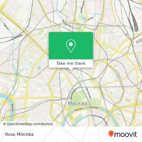 Карта Rose, улица Большая Дмитровка, 20 Москва 107031