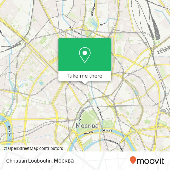 Карта Christian Louboutin, Столешников переулок, 11 Москва 107031