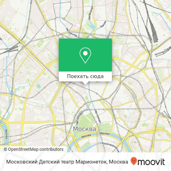 Карта Московский Детский театр Марионеток