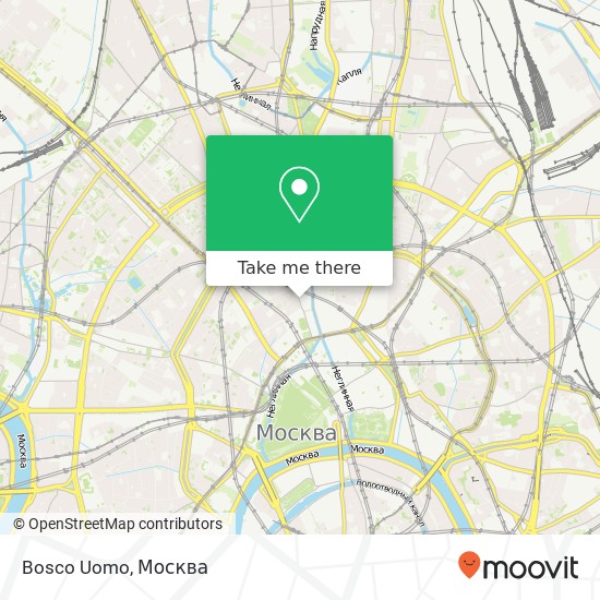 Карта Bosco Uomo, улица Петровка, 10 Москва 107031