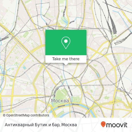 Карта Антикварный Бутик и бар, Звонарский переулок Москва 107031