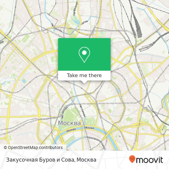 Карта Закусочная Буров и Сова, Москва 107031