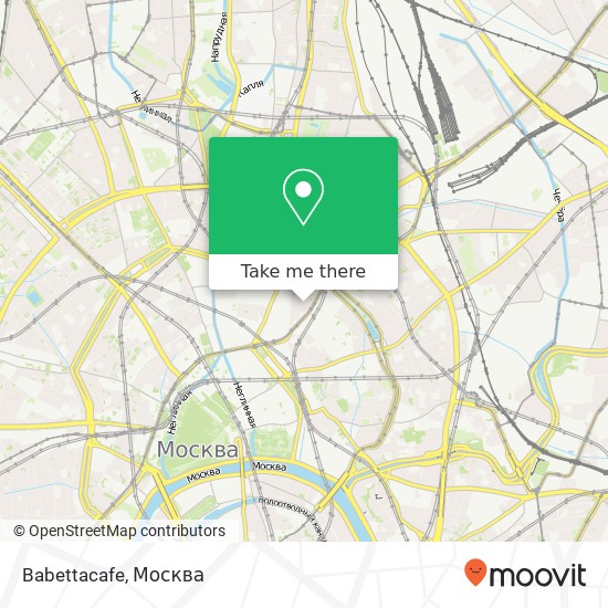 Карта Babettacafe, Мясницкая улица, 15 Москва 101000