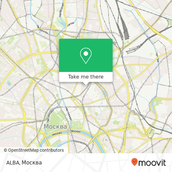 Карта ALBA, Мясницкая улица, 15 Москва 101000