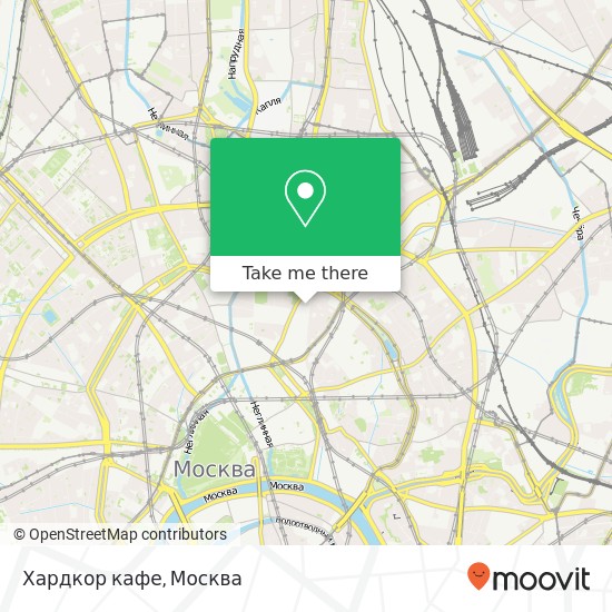 Карта Хардкор кафе, Сретенский переулок Москва 101000