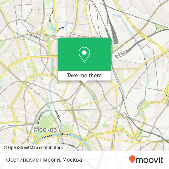 Карта Осетинские Пироги, Чистопрудный бульвар, 1a Москва 101000