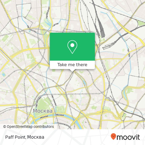 Карта Paff Point, Мясницкая улица Москва 101000