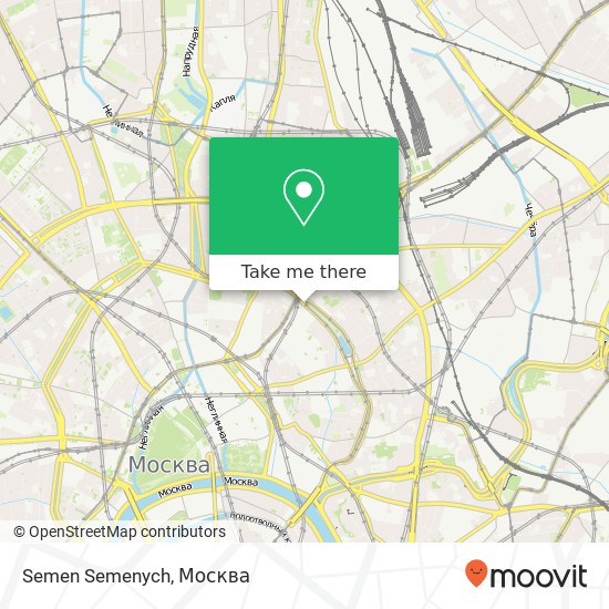 Карта Semen Semenych, Чистопрудный бульвар Москва 101000