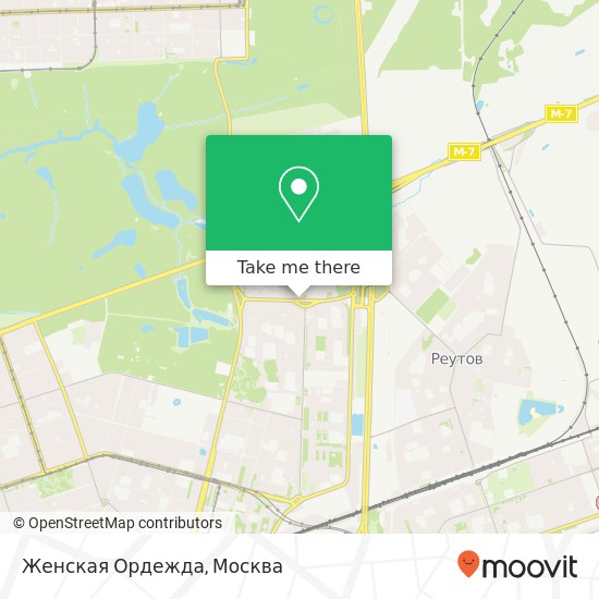 Карта Женская Ордежда, Москва 111531